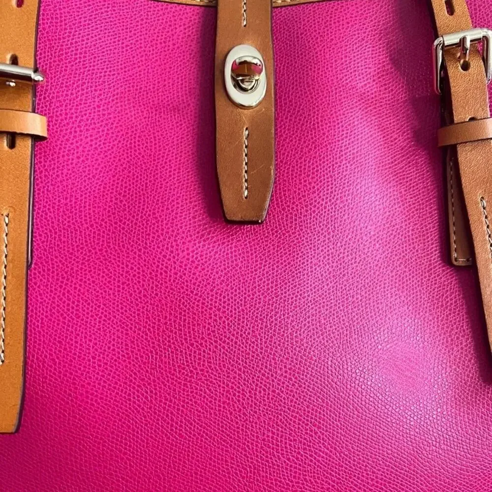 Dooney & Bourke Saffiano Fuscia Dover Tote - Hot Pink‎ purse new!!!